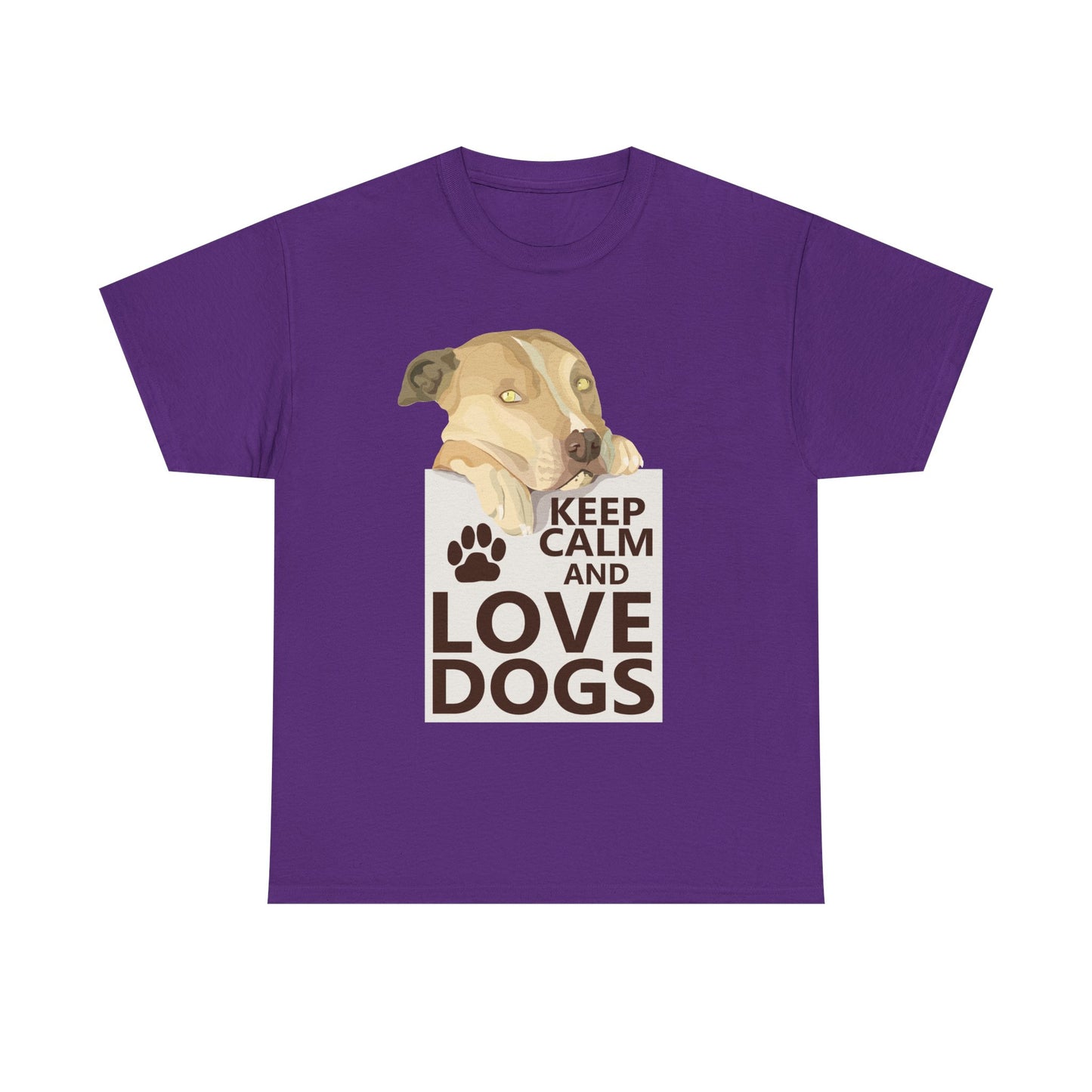 "Keep Calm and Love Dogs" T‑Shirt