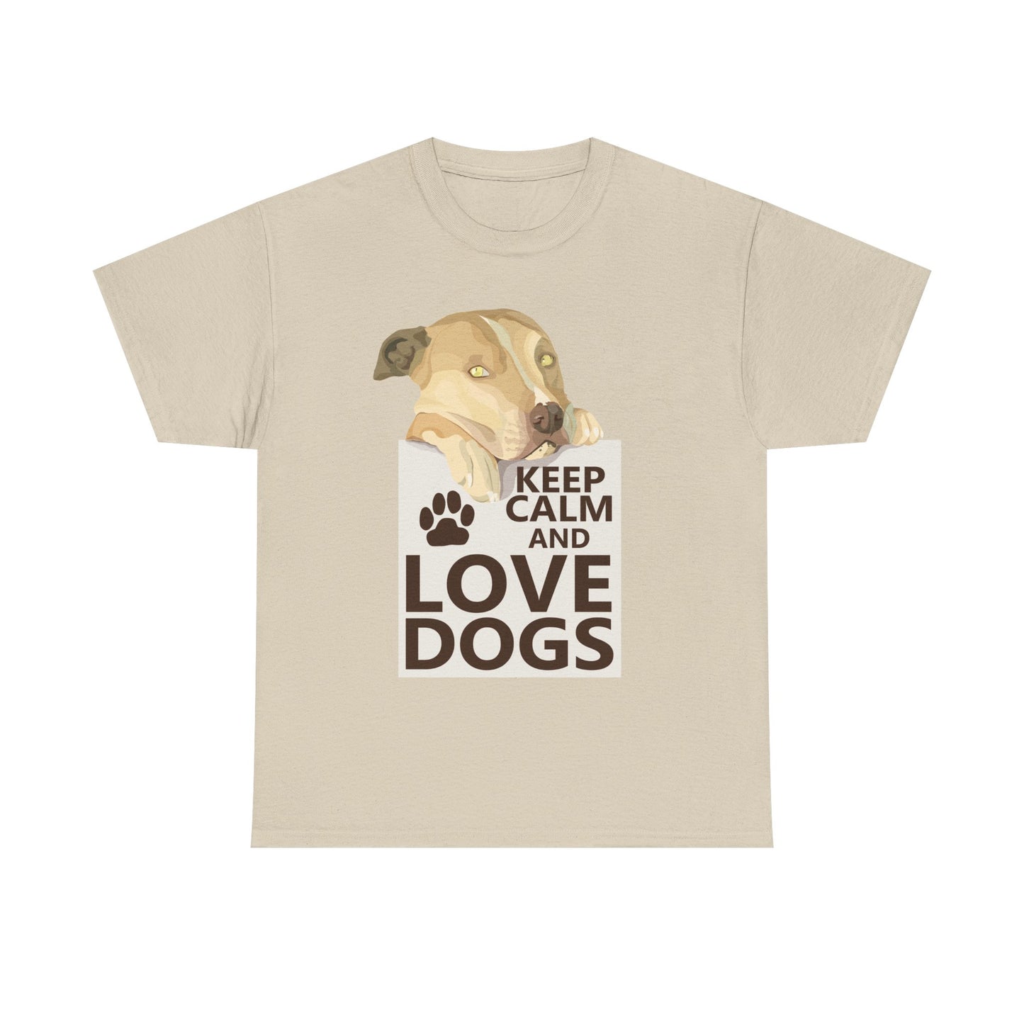 "Keep Calm and Love Dogs" T‑Shirt