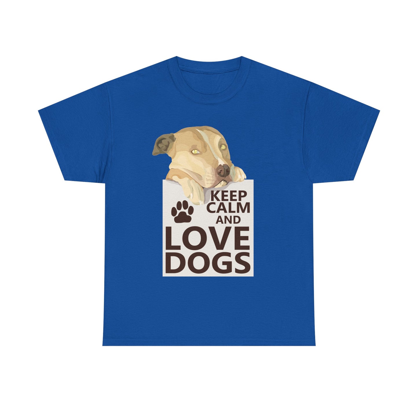 "Keep Calm and Love Dogs" T‑Shirt