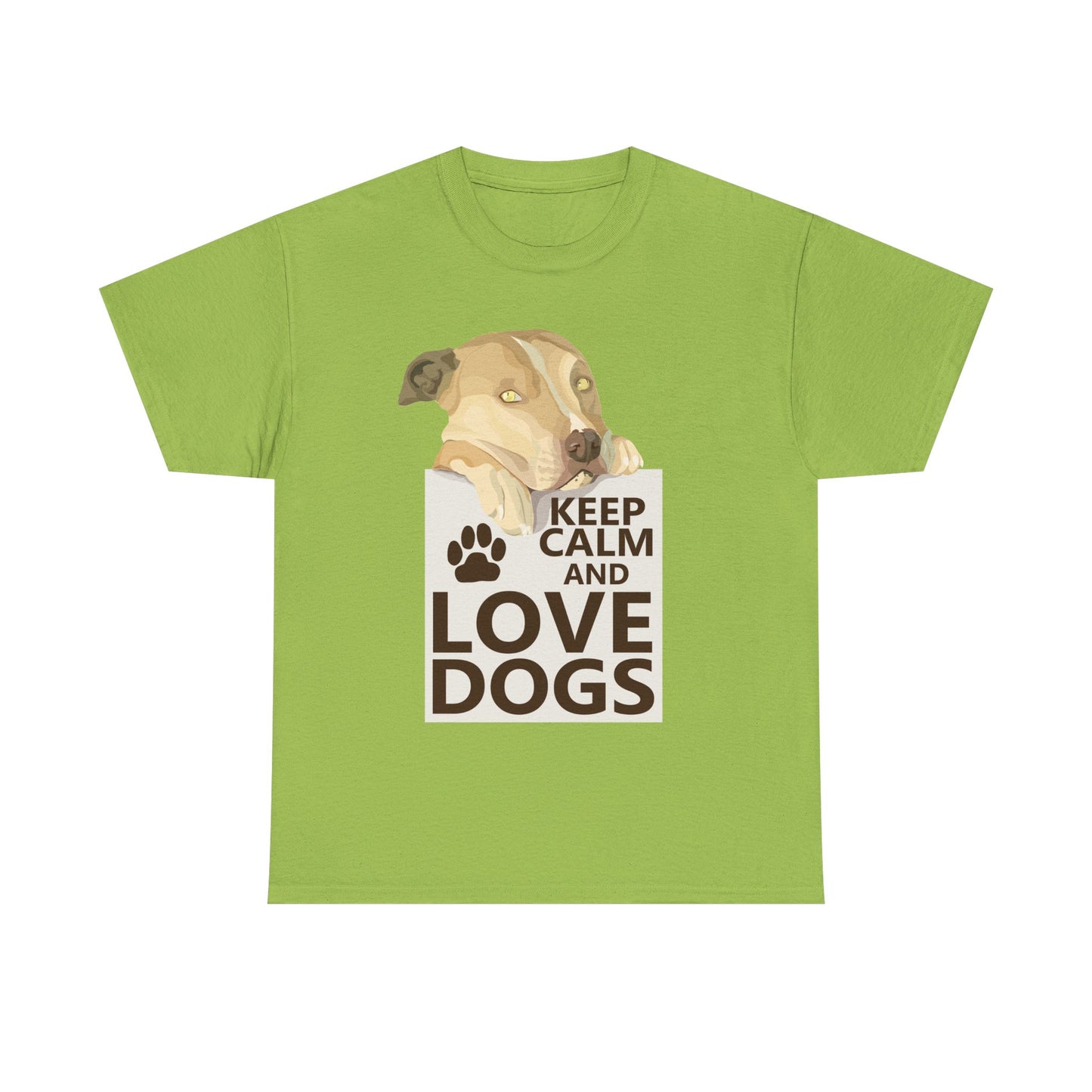 "Keep Calm and Love Dogs" T‑Shirt