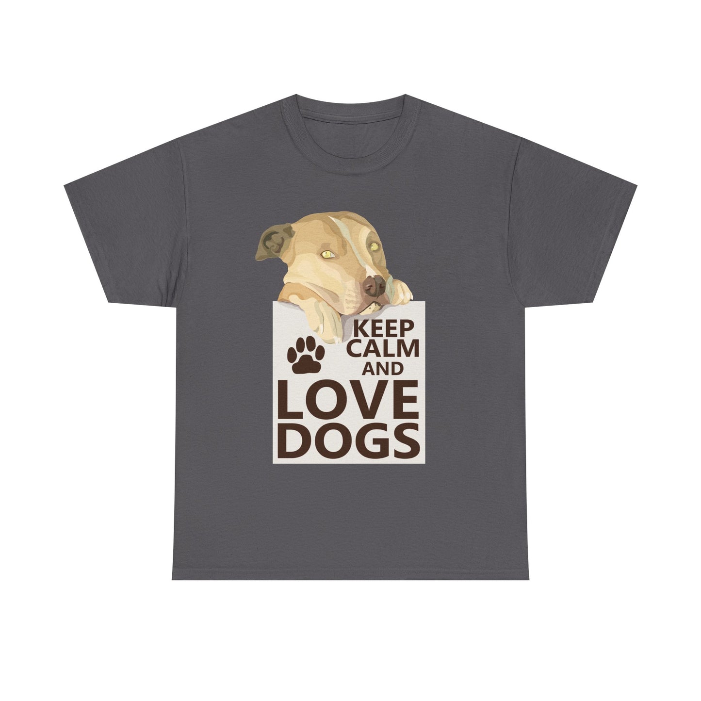 "Keep Calm and Love Dogs" T‑Shirt