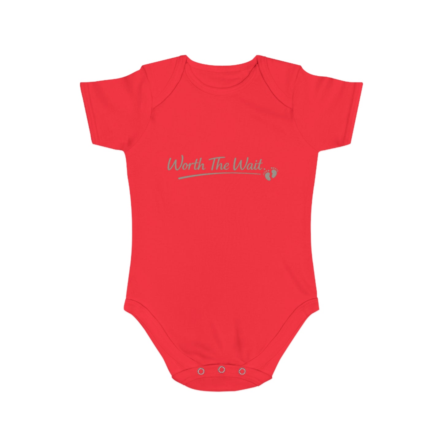 ''Worth The Wait'' Baby Bodysuit – Newborn