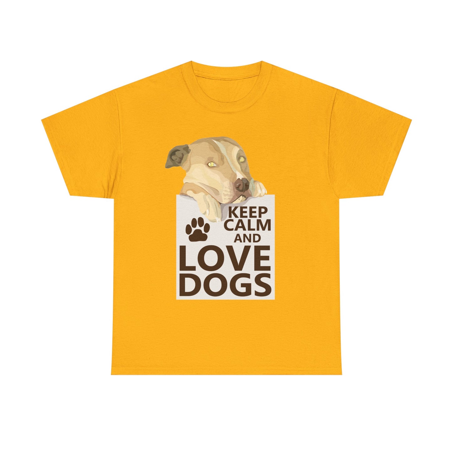 "Keep Calm and Love Dogs" T‑Shirt