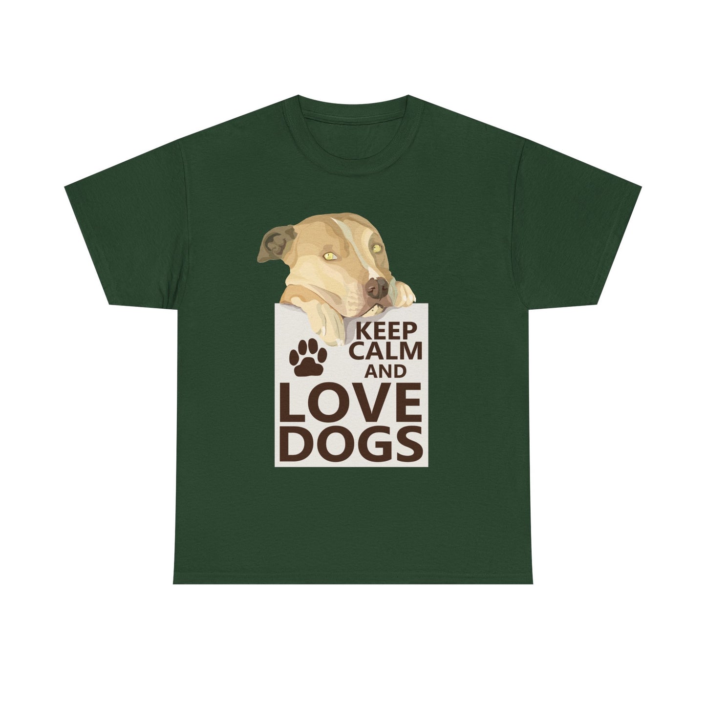 "Keep Calm and Love Dogs" T‑Shirt