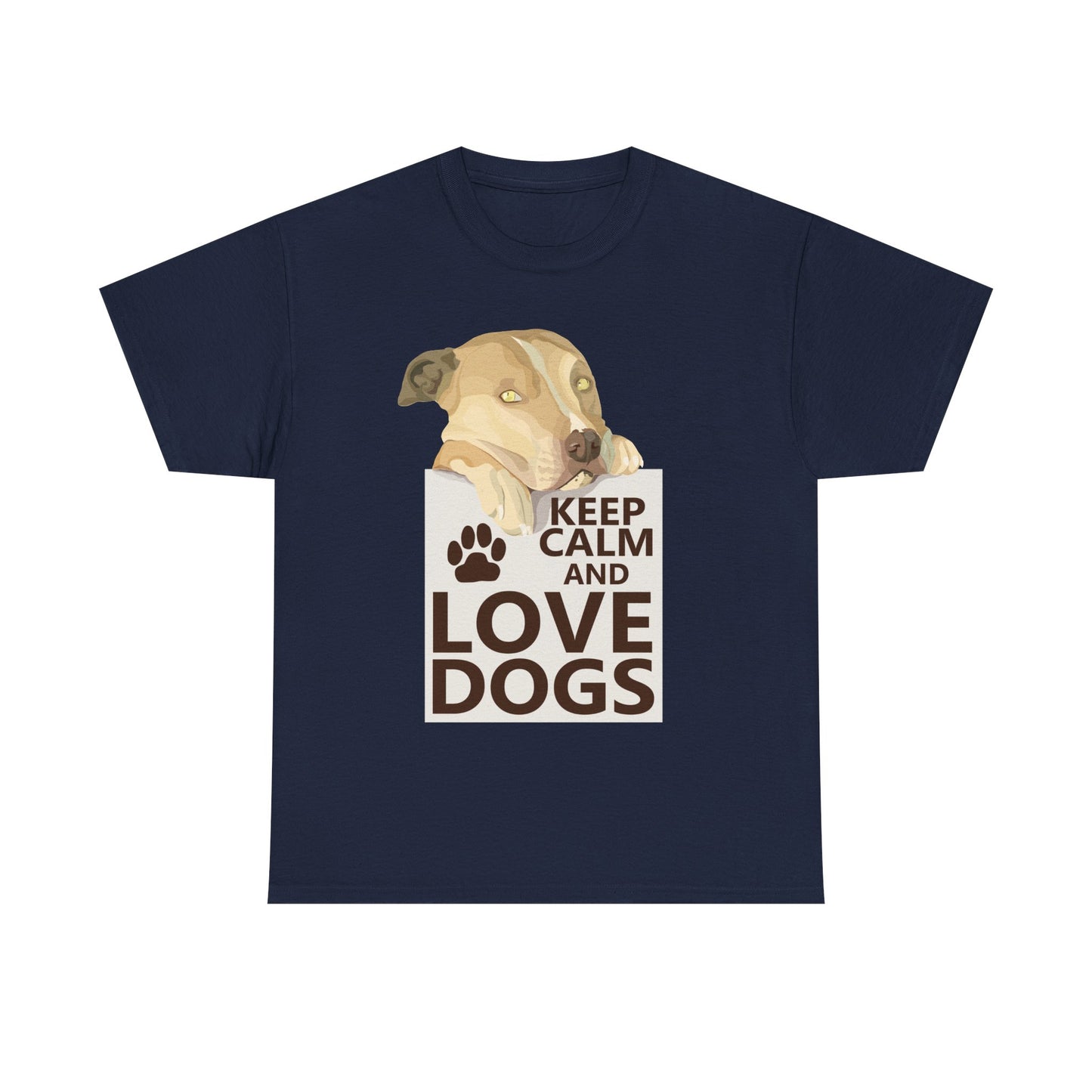 "Keep Calm and Love Dogs" T‑Shirt