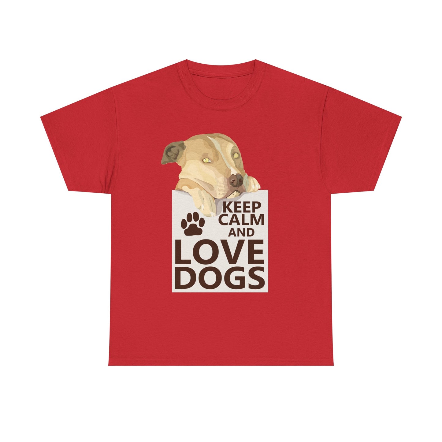 "Keep Calm and Love Dogs" T‑Shirt