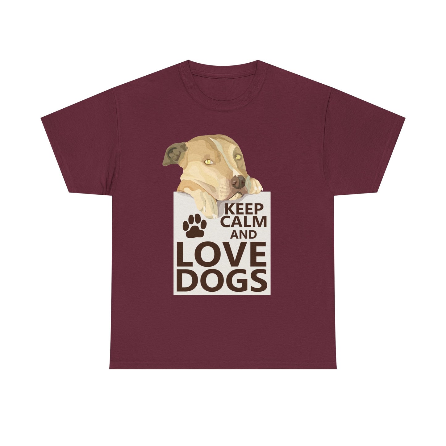 "Keep Calm and Love Dogs" T‑Shirt