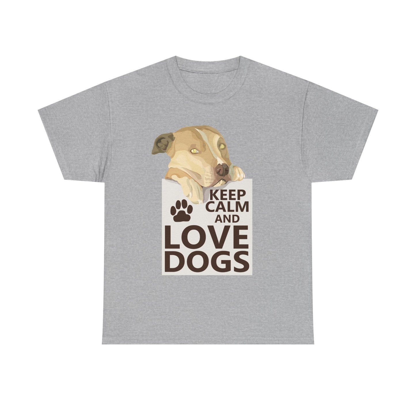 "Keep Calm and Love Dogs" T‑Shirt