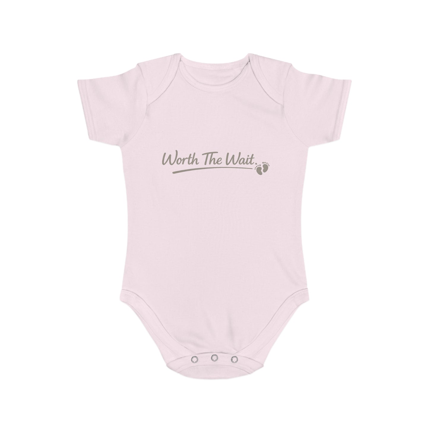 ''Worth The Wait'' Baby Bodysuit – Newborn