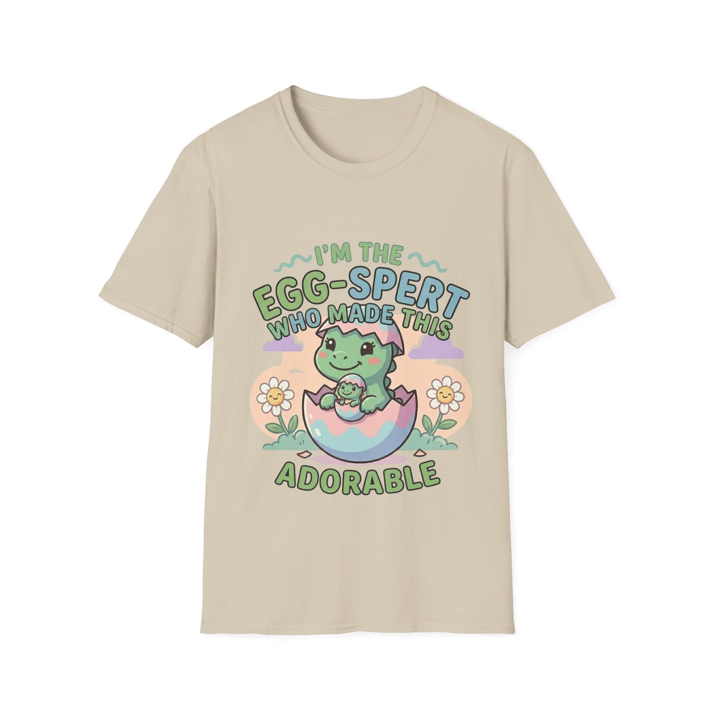 Women T-Shirt "I'm the Egg-spert Who Made This Adorable"