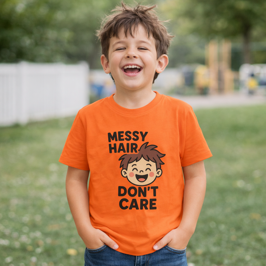 ''Messy Hair Don't Care'' Toddler T-Shirt