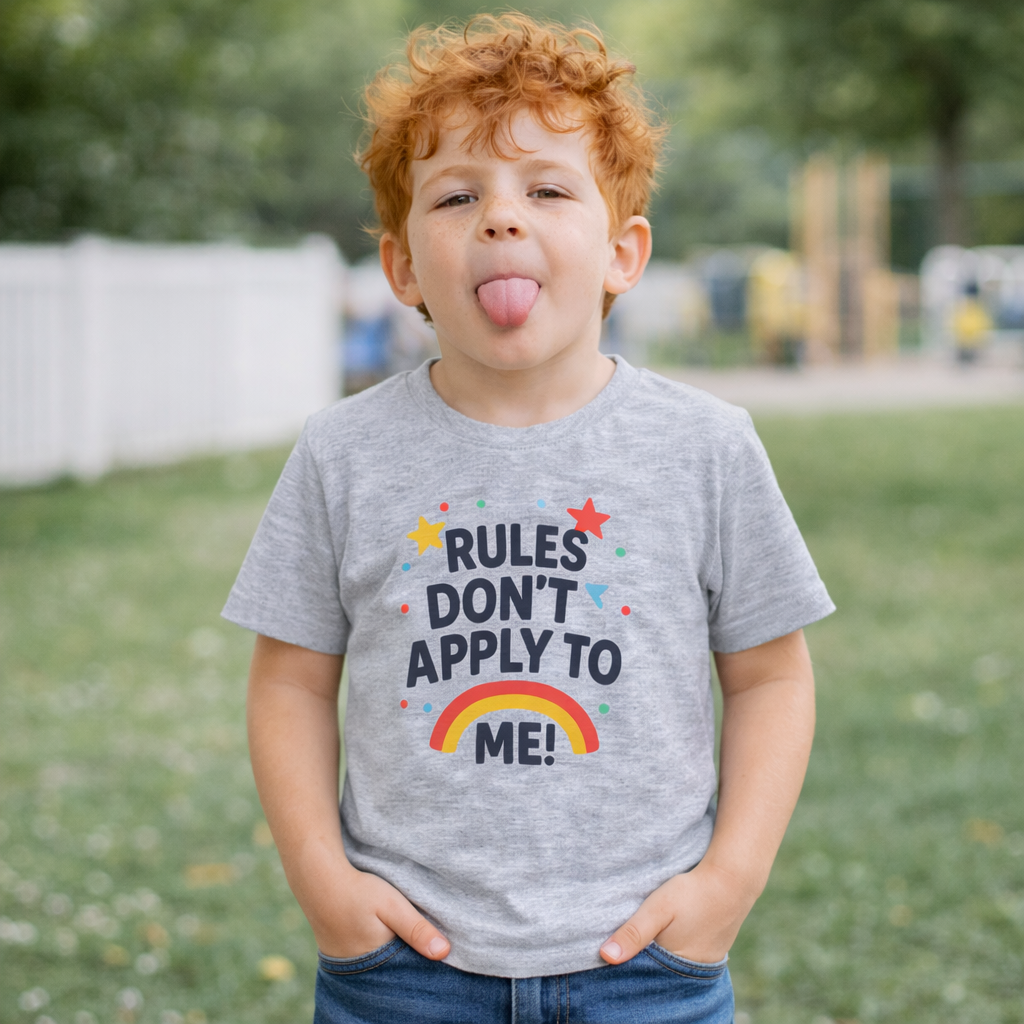 Toddler T-Shirt "Rules Don't Apply to Me"