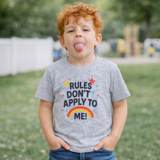 Toddler T-Shirt "Rules Don't Apply to Me"