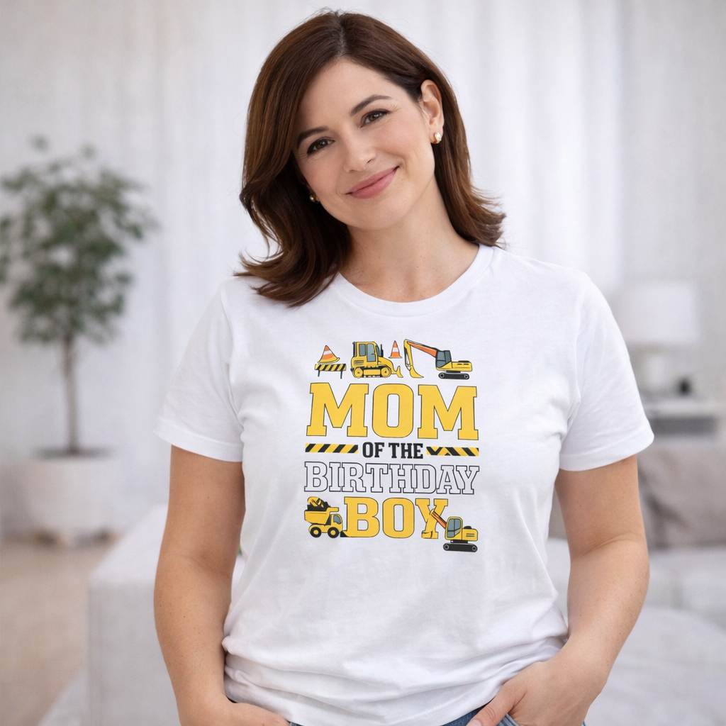 "Mom of the Construction Boy" T‑Shirt