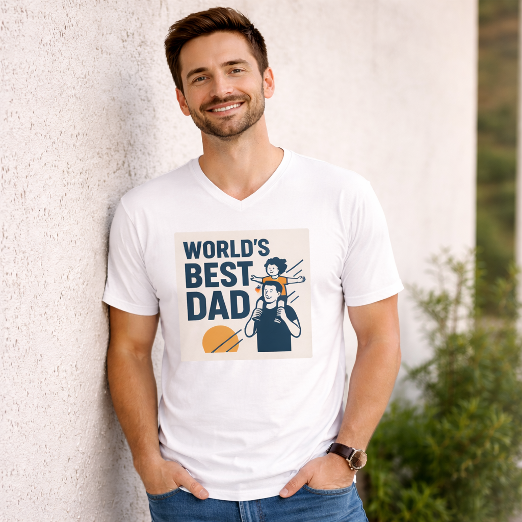 ''World's Best Dad'' T-Shirt