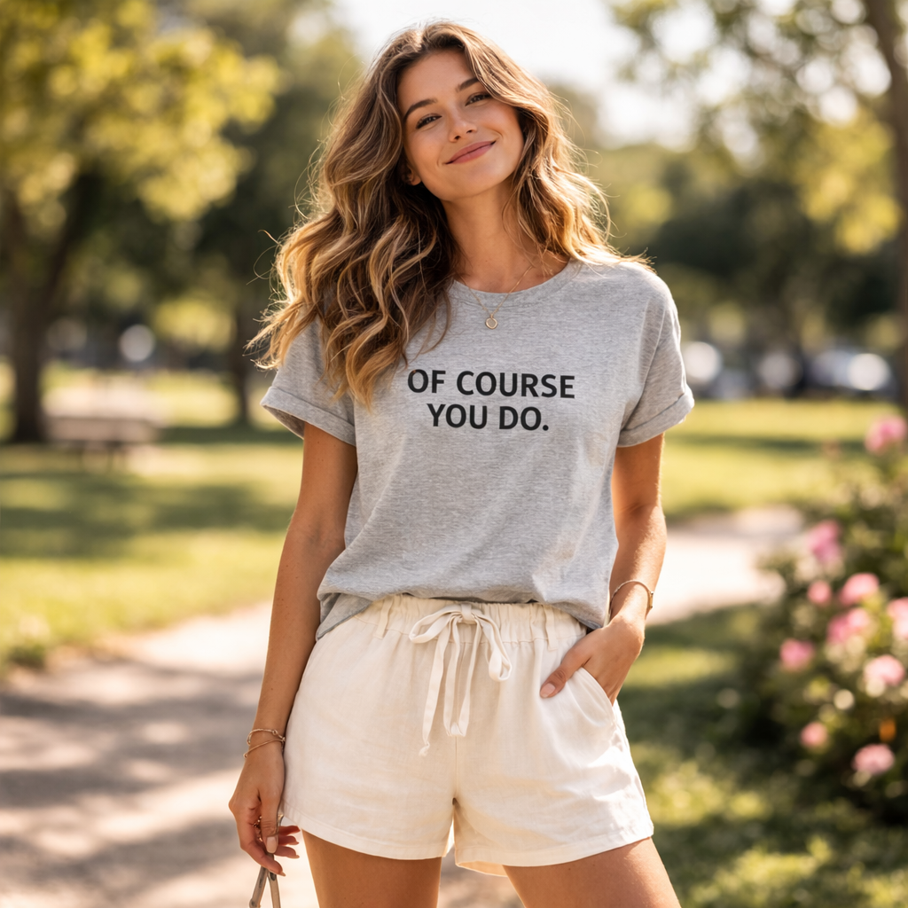 "Of Course You Do." Women's T-Shirt