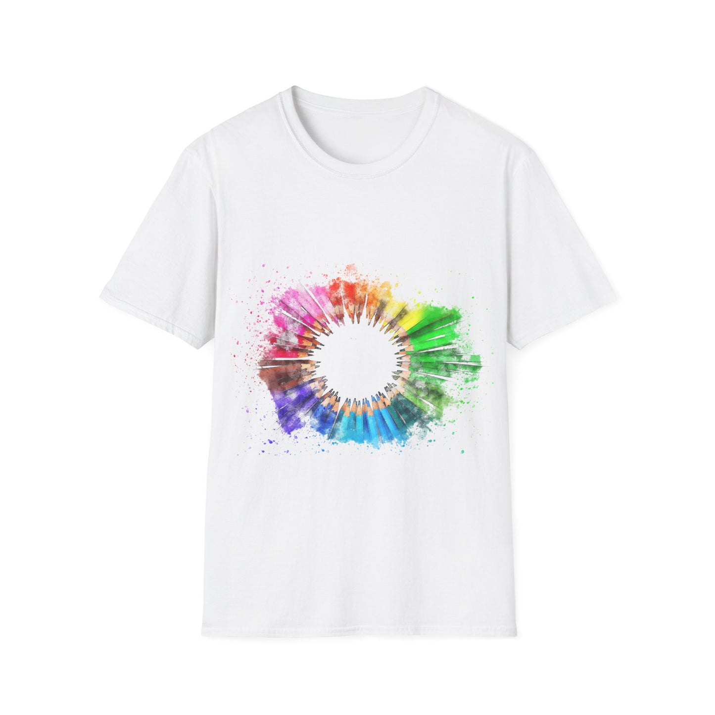 Colorful Rainbow Paint T-Shirt