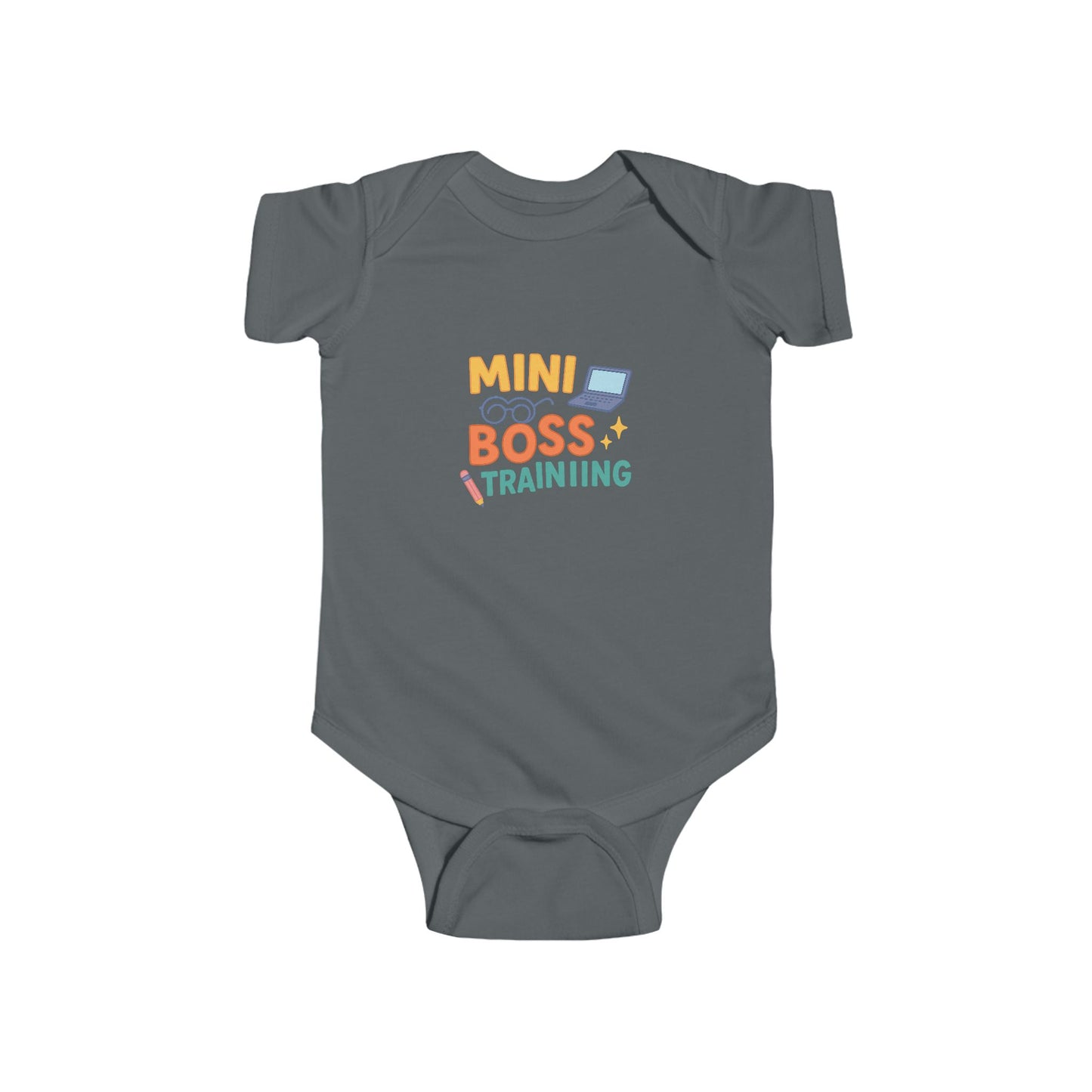 ''Mini Boss Training'' Baby Bodysuit