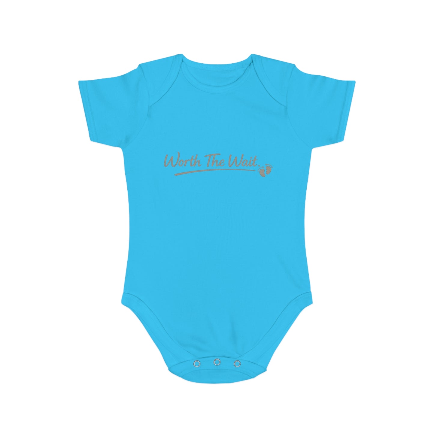 ''Worth The Wait'' Baby Bodysuit – Newborn