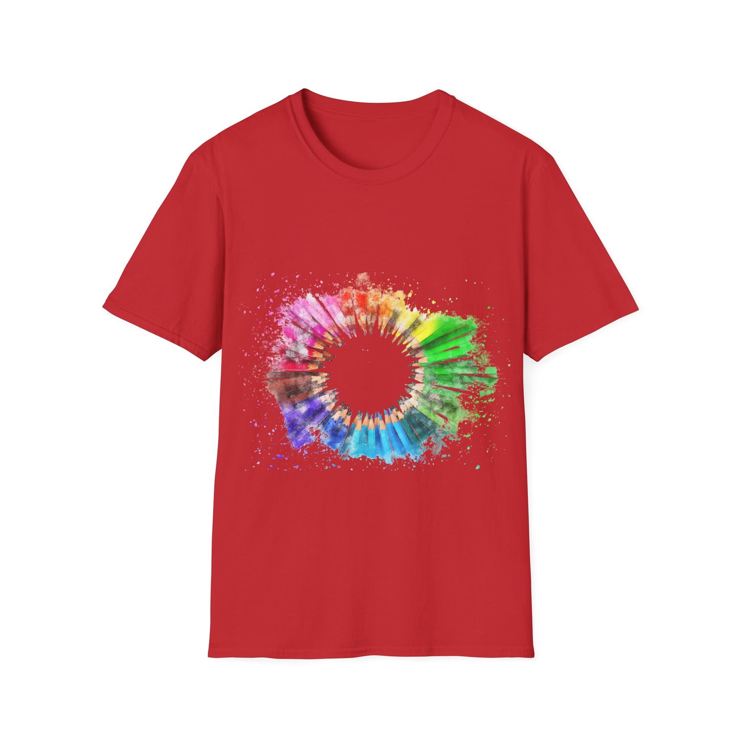 Colorful Rainbow Paint T-Shirt