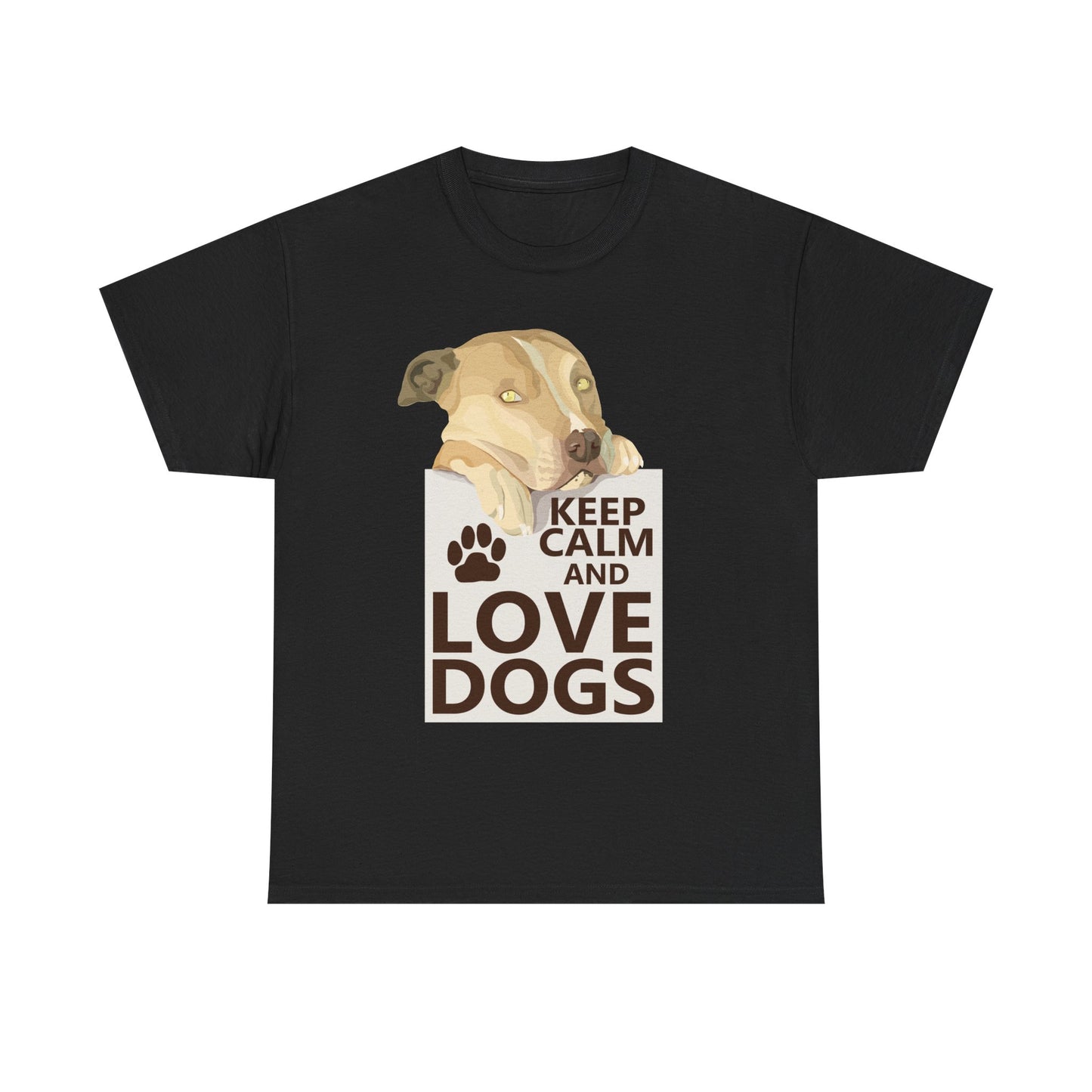 "Keep Calm and Love Dogs" T‑Shirt