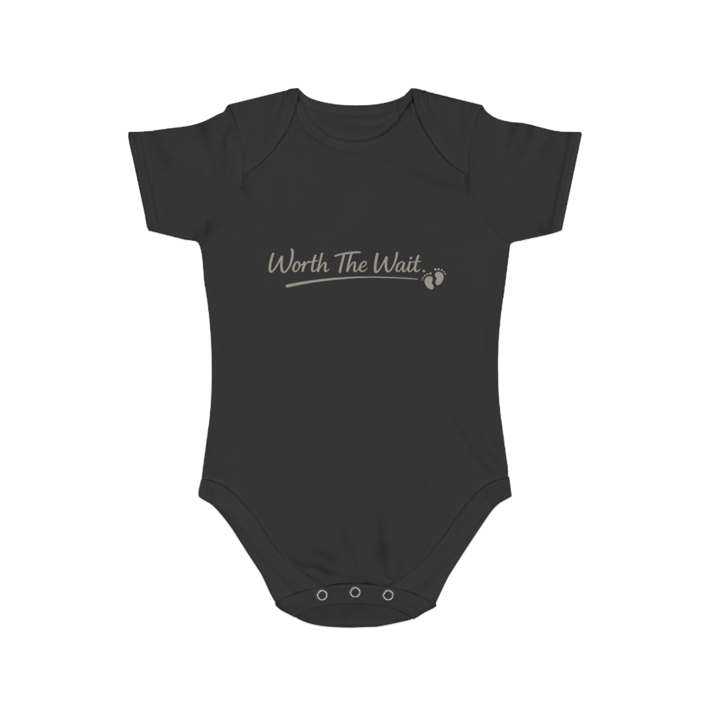 ''Worth The Wait'' Baby Bodysuit – Newborn