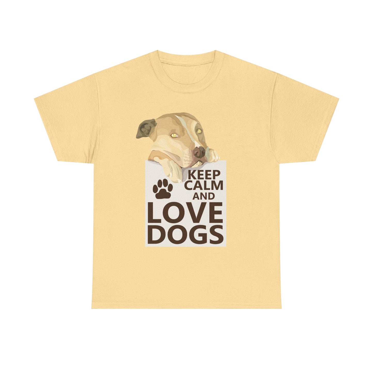 "Keep Calm and Love Dogs" T‑Shirt