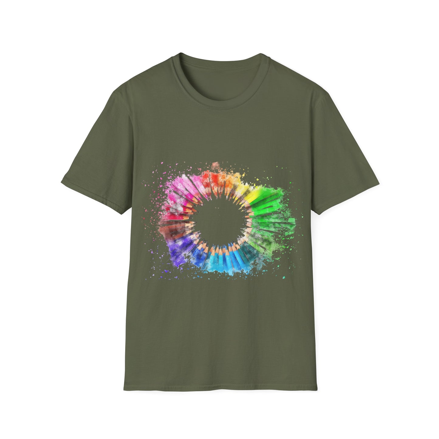 Colorful Rainbow Paint T-Shirt
