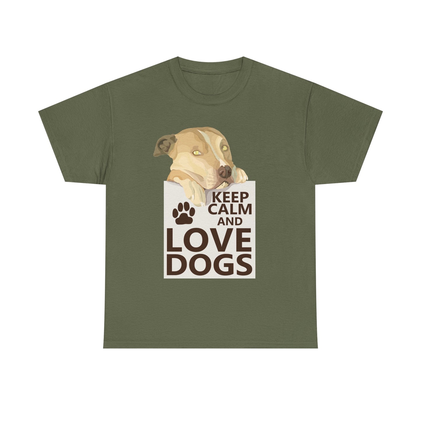 "Keep Calm and Love Dogs" T‑Shirt