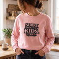 Kiksy розова дамска блуза за майки с черен надпис Sorry About My Kids I Tried