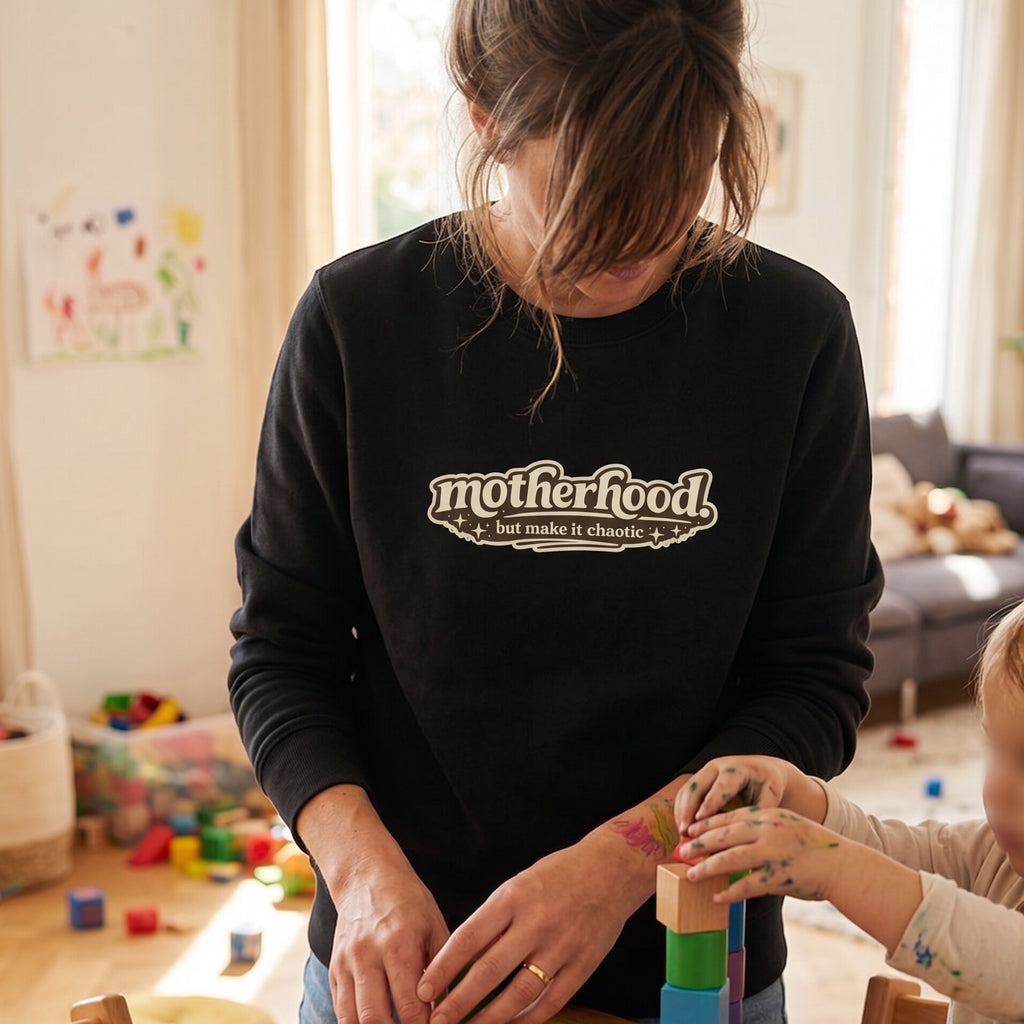 The "Chaotic Motherhood" Essential Premium Sweatshirt