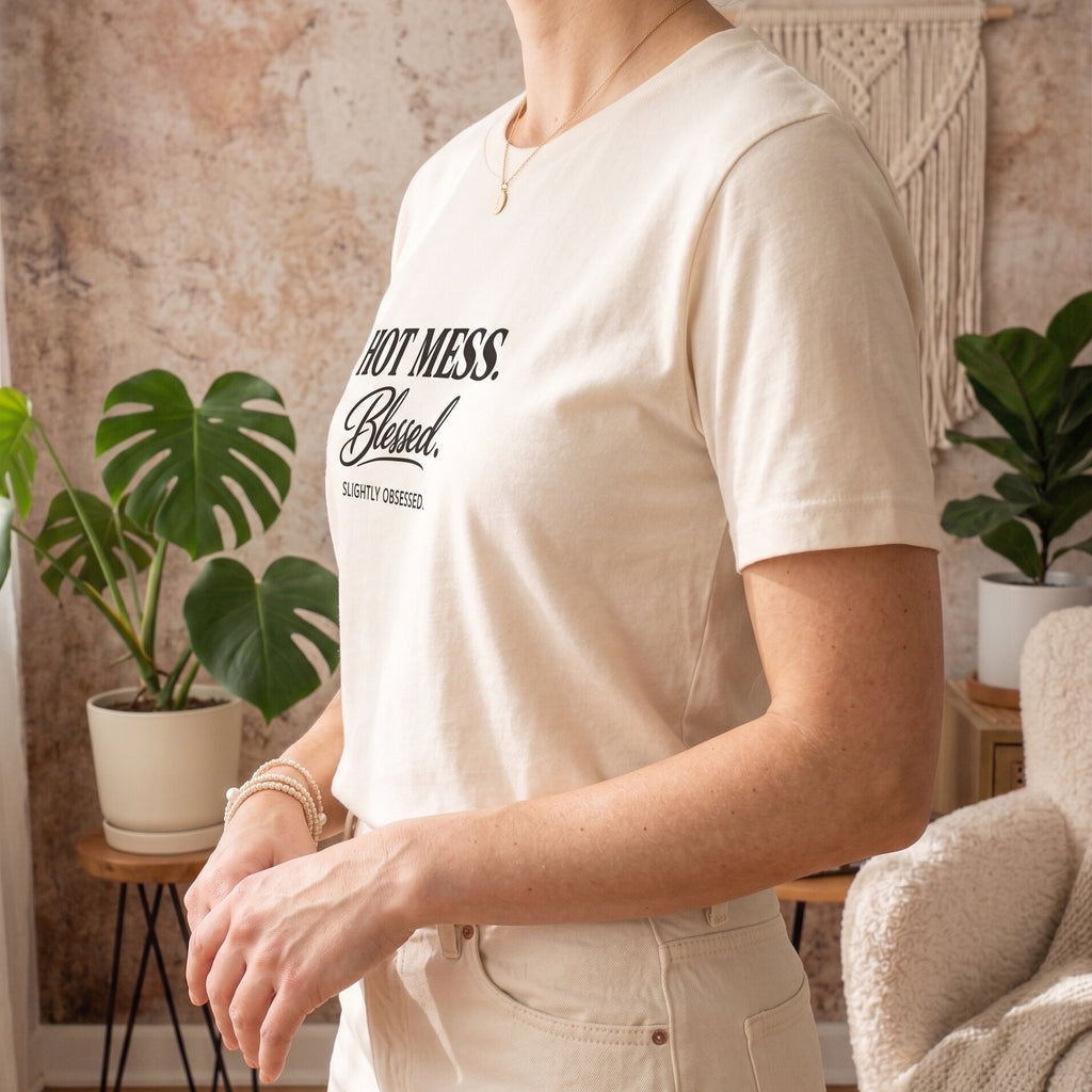 The "Hot Mess. Blessed." Signature Tee