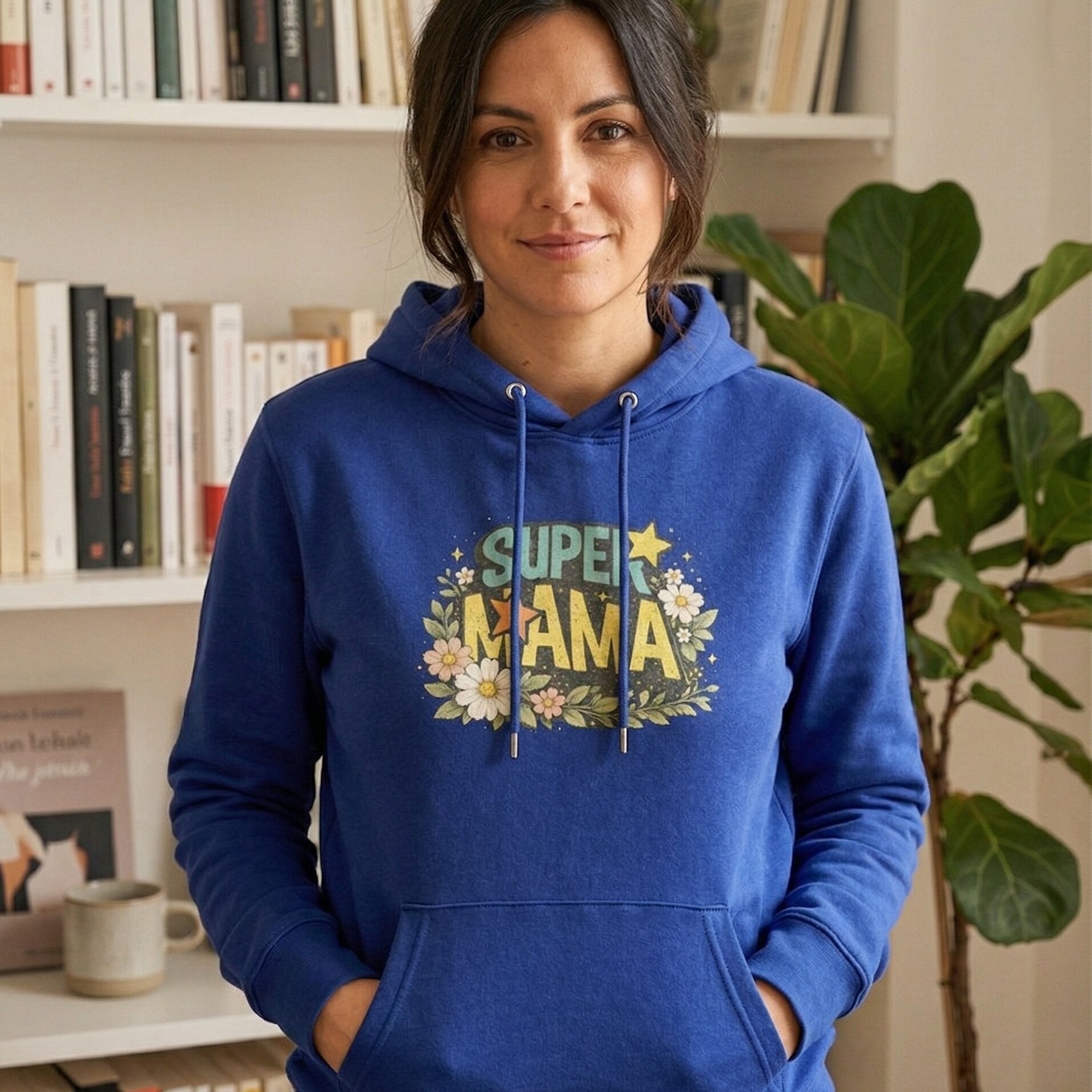 Iconic "Super Mama" Graphic Hoodie - Empowered & Elevated Style