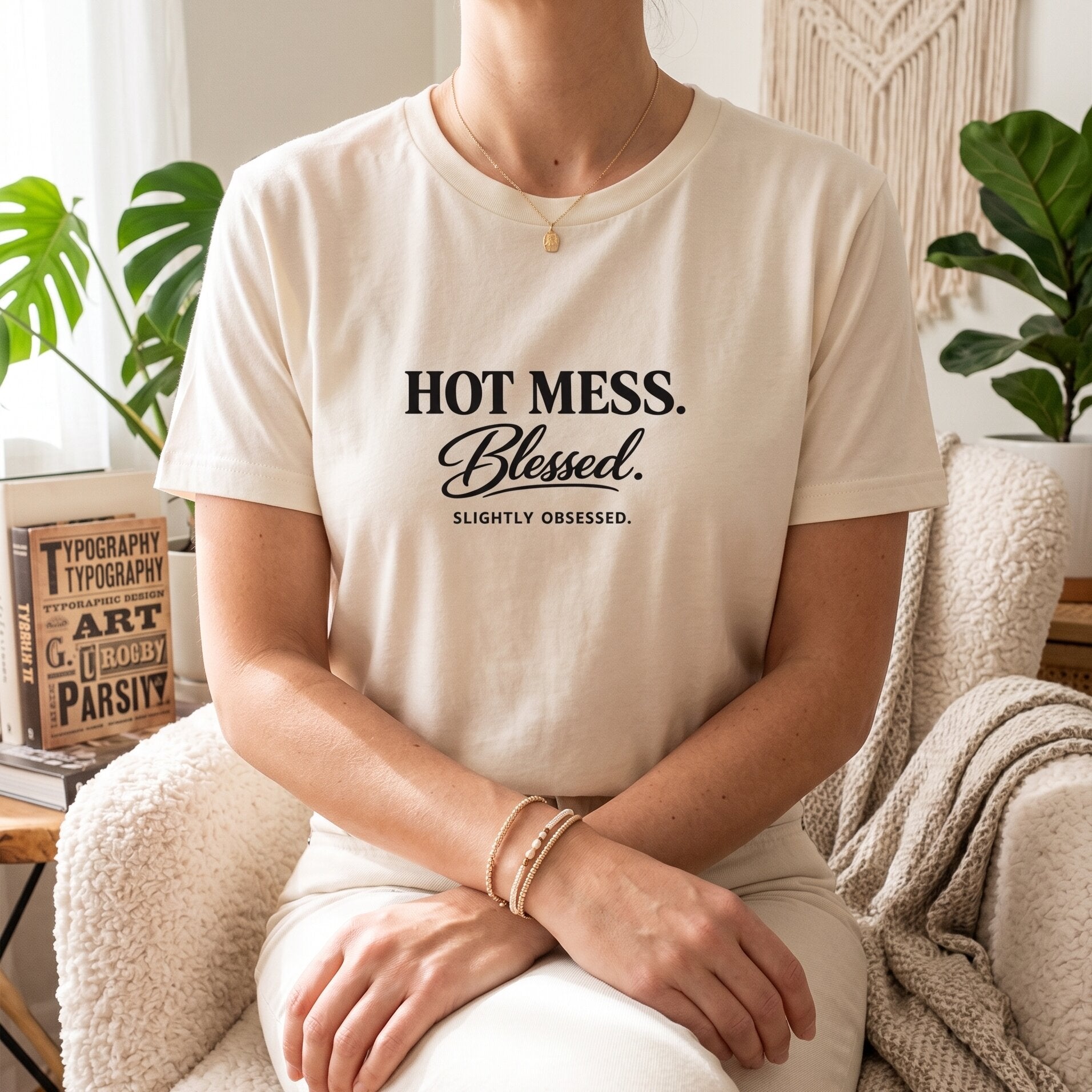 The "Hot Mess. Blessed." Signature Tee