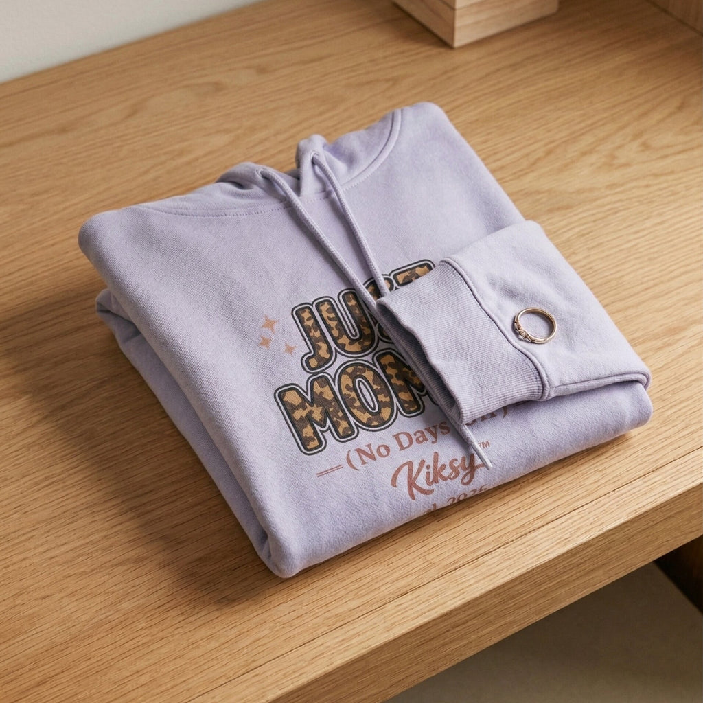 "JUST MOM IT (No Days Off)" Premium Relaxed Hoodie