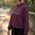 Women’s Luxury Cropped Oversized Statement Hoodie