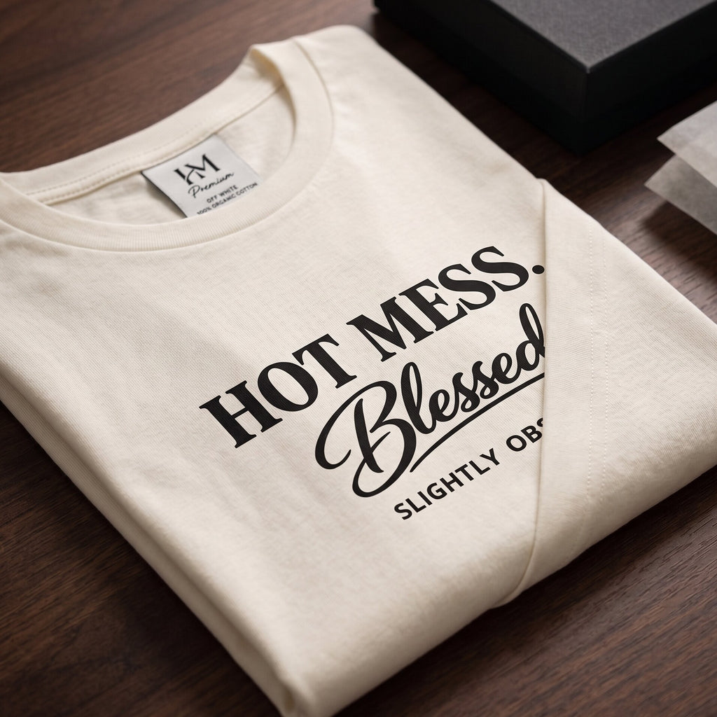 The "Hot Mess. Blessed." Signature Tee