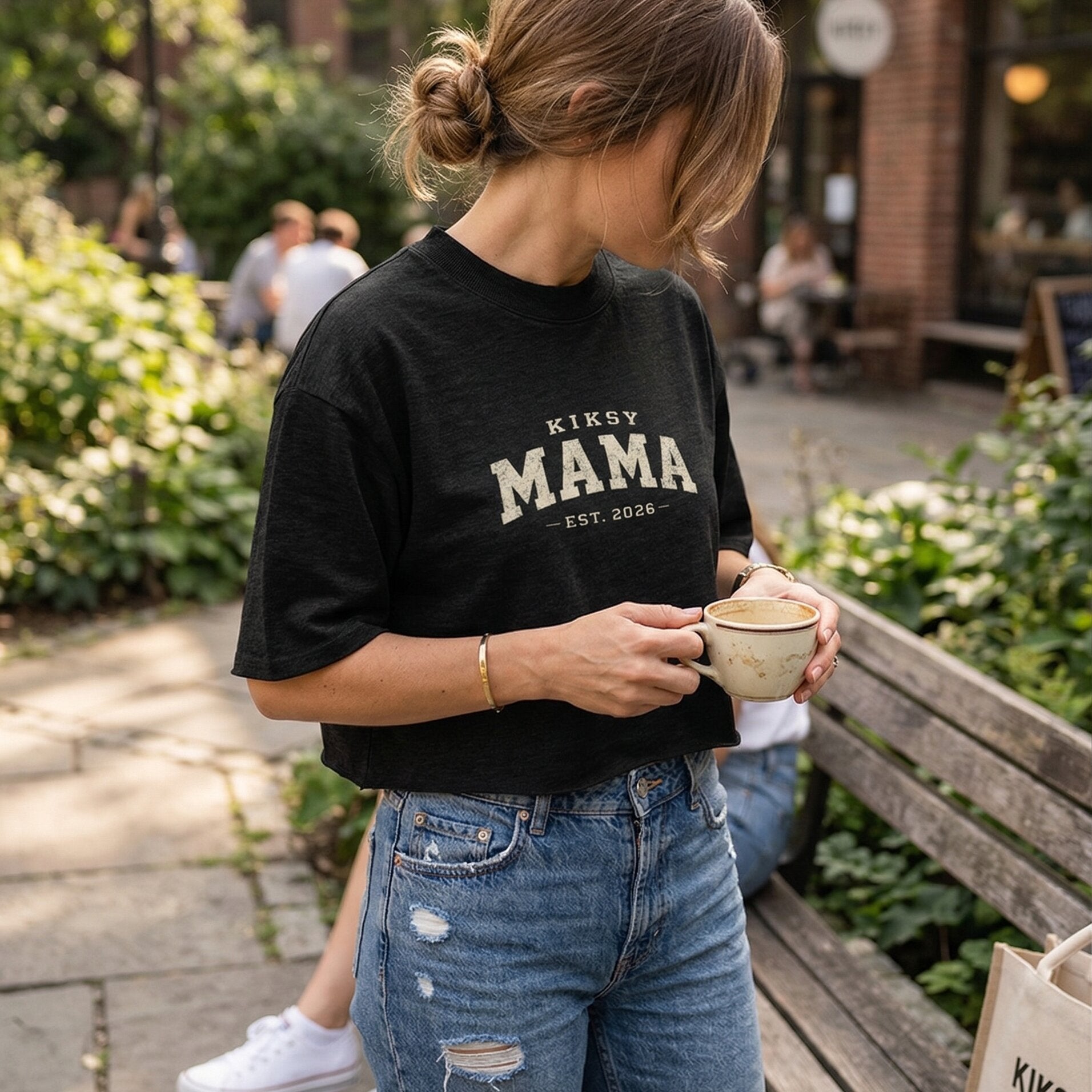 KIKSY MAMA Est. 2026 Vintage Collegiate Tee