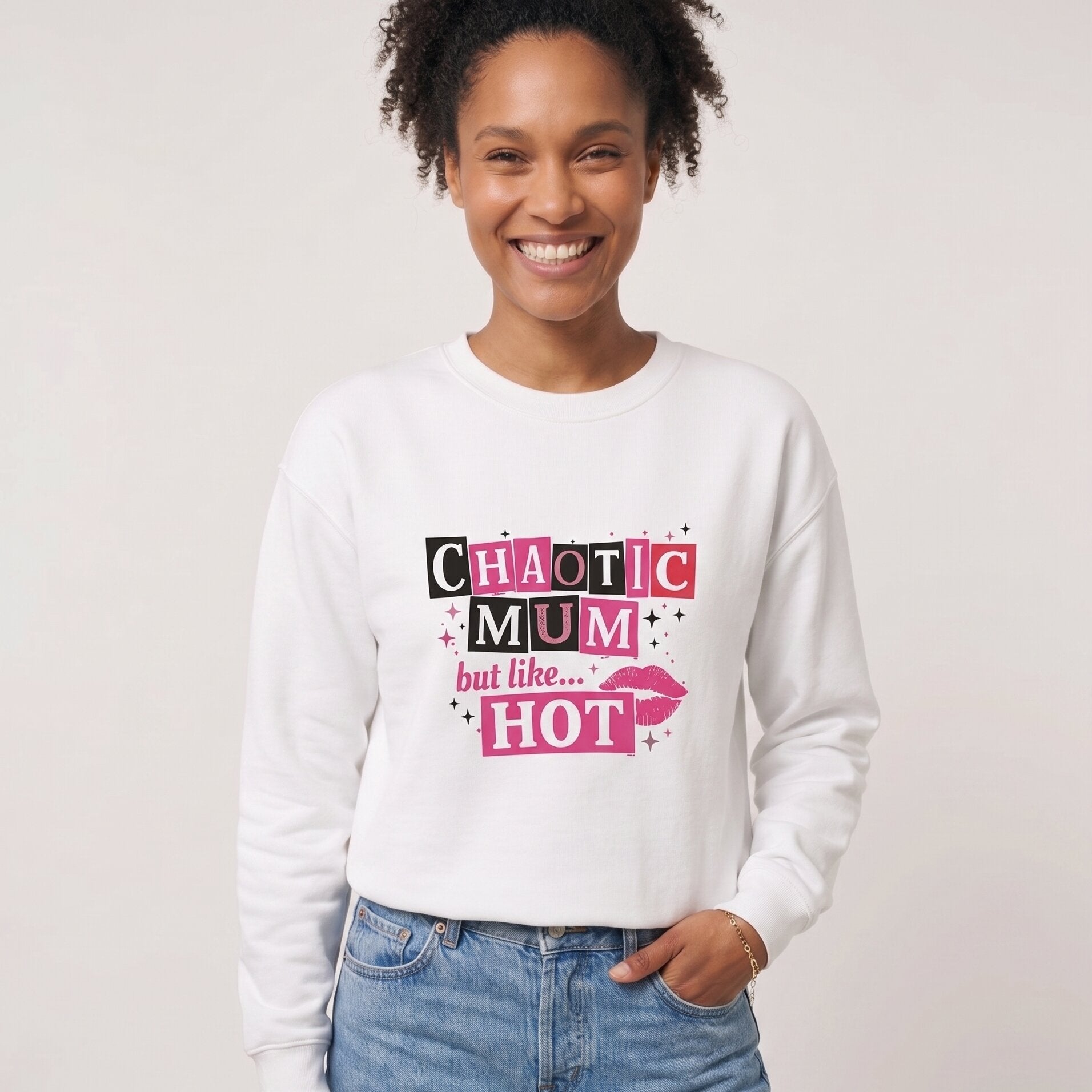 The "Effortless Icon" Luxury Sweatshirt: Chaotic Mum Edition