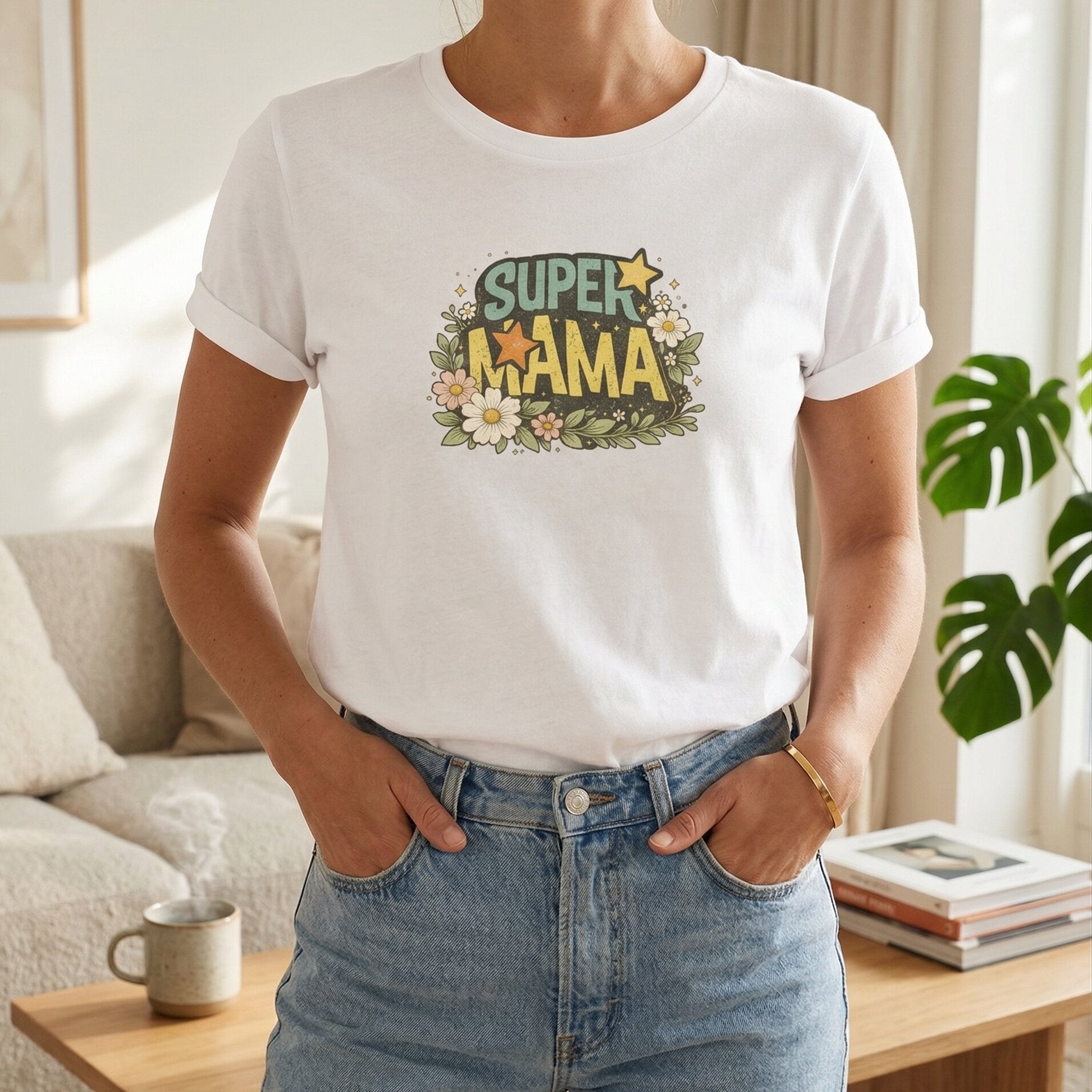 Super Mama Floral Tee