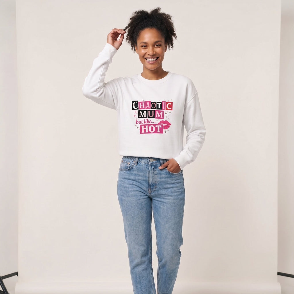 The "Effortless Icon" Luxury Sweatshirt: Chaotic Mum Edition