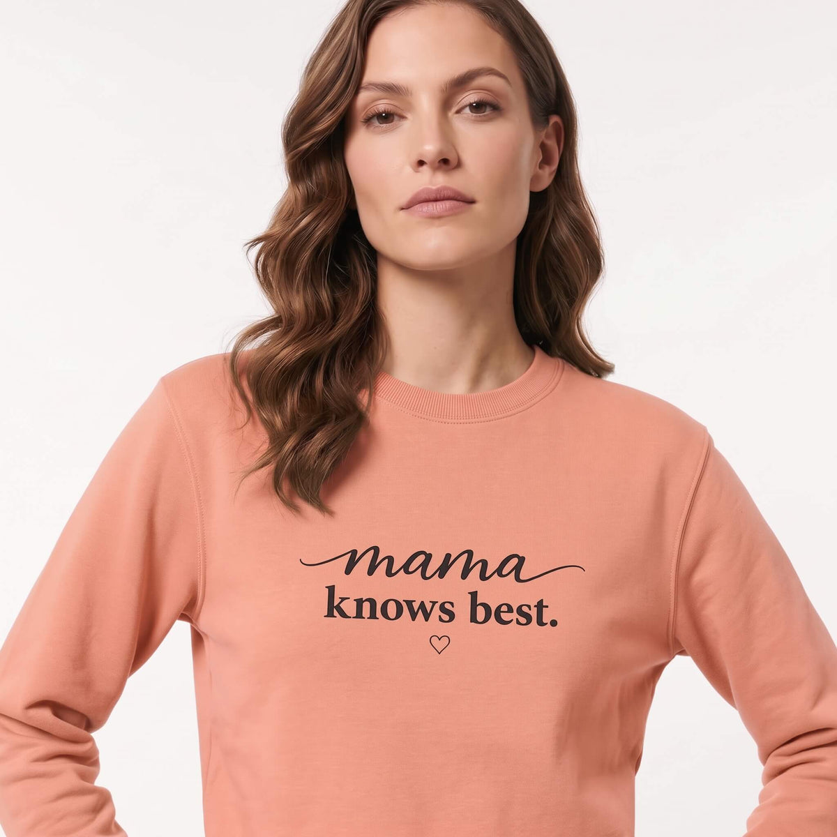Kiksy прасковена дамска блуза Mama Knows Best от мек памук за майки