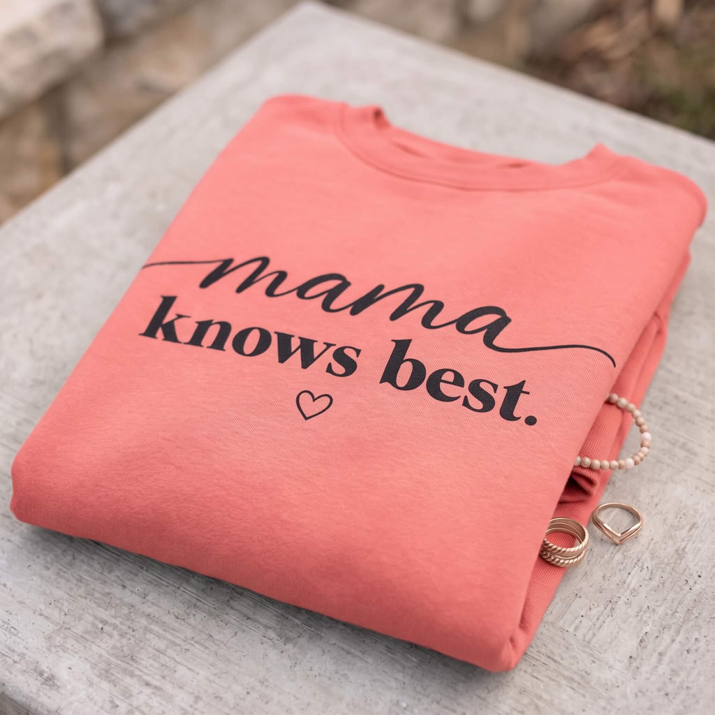 Kiksy прасковена дамска блуза Mama Knows Best от мек памук за майки