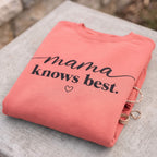 Kiksy прасковена дамска блуза Mama Knows Best от мек памук за майки